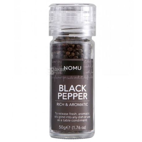 Nomu, black pepper in a mill, 50 g