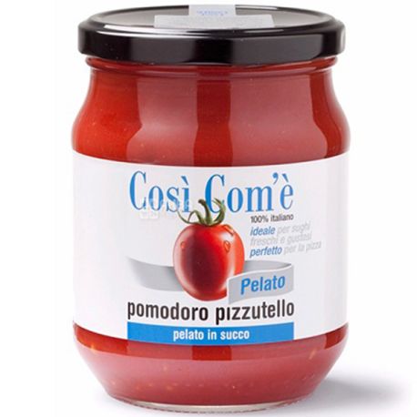 Cosi' Com'e' Pizzutello, Томати очищені у власному соку, 540 г