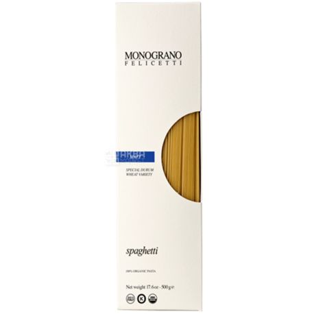 Felicetti Monograno Matt Spaghetti, 500 г, Макарони Фелічетті Монограно Метт Спагетті