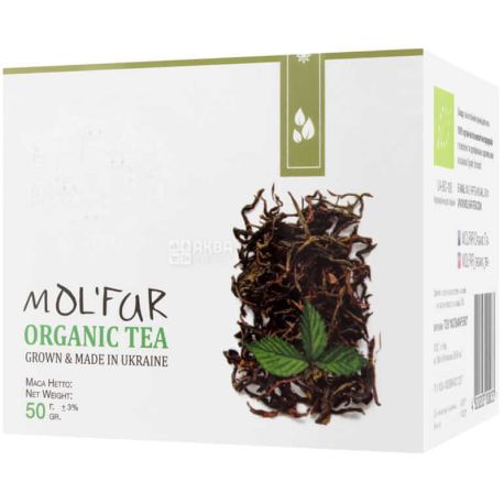 Mol'far, 50 г, Чай Мольфар, Кипрейный с листьями малины, органический 