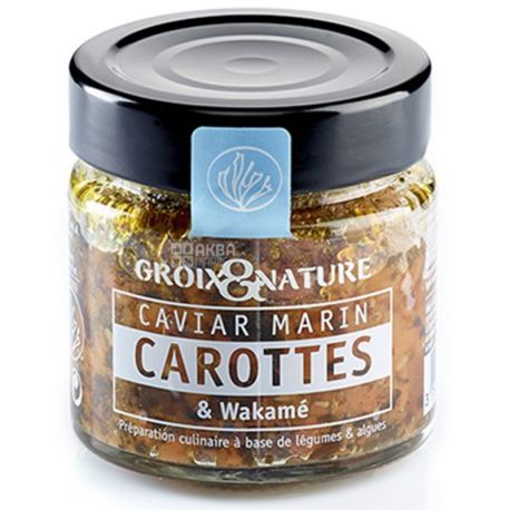 Groix & Nature, Морская икра с морковью и вакаме, 100 г