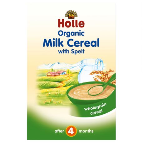 Holle, cereal milk porridge with spelled, organic (from 4 months), 250 g