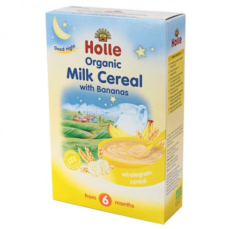 Holle, cereal milk cereal with banana organic (from 6 months), 250 g
