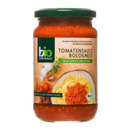 Bio Zentrale, Vegetarian Bolognese Sauce, Organic, 350 g