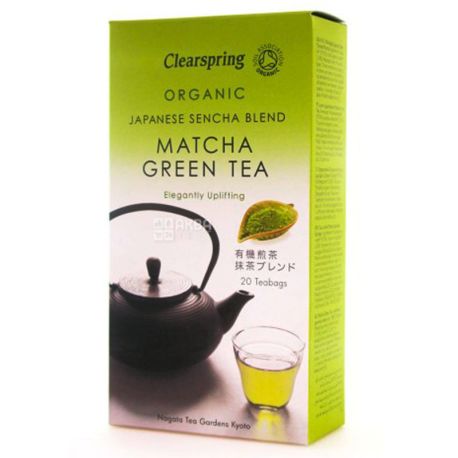 Clearspring, Matcha Green Tea, Organic, 20 pack * 2 g