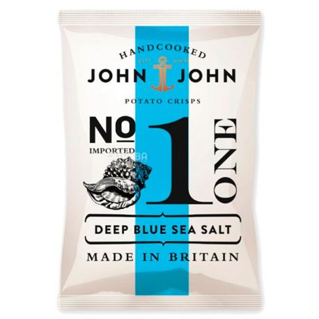 John & John, Чипсы картофельные с морской солью, 150 г