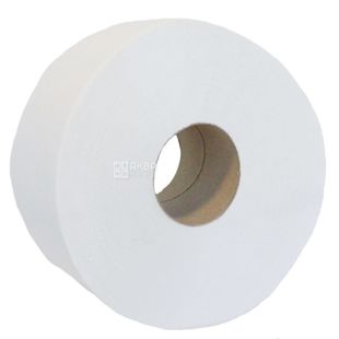 Bima Jumbo, Упаковка 6 шт. х 1 рул., Туалетний папір целюлозний Біма , двошаровий, 100 м, без перфорації, на втулці