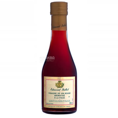 Edmond Fallot, Оцет винний червоний, з ароматом інжиру, 0,25 л