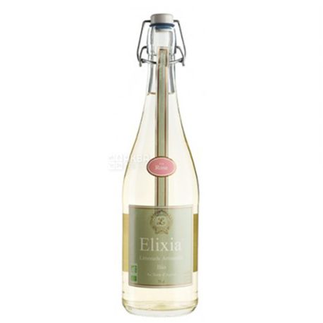 Elixia, Rose, 0,75 л, Еліксія, Роза, Лимонад органічний, скло