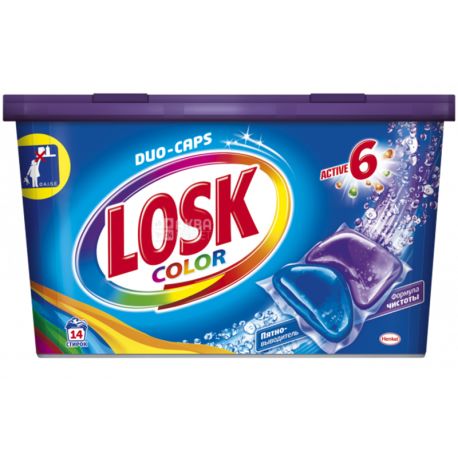 Losk Color, Капсули для прання, 14 шт.