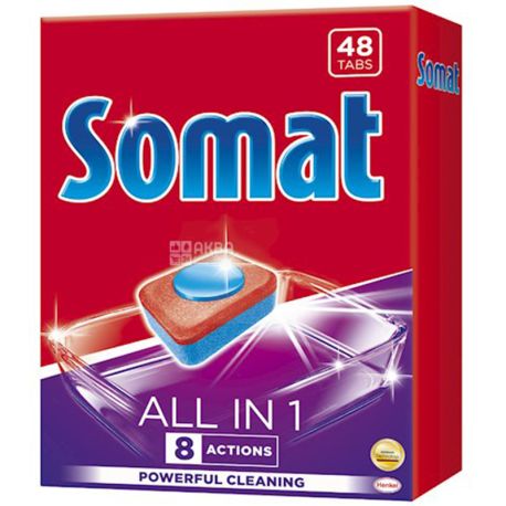 Somat All in 1, 48 шт.,  Таблетки для посудомоечной машины