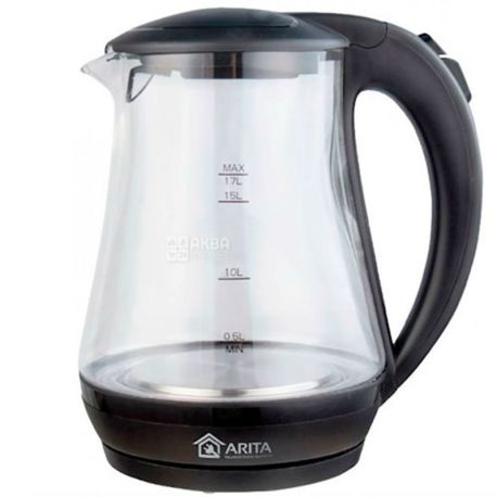 Arita AKT-9201B, Електричний чайник, 1,7 л, 23x21,4x16,5 см