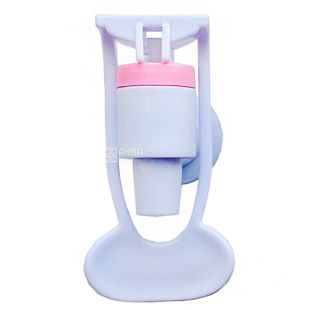 Кран гарячої води для кулера з гайкою до моделі Н2, із зовнішнім різьбленням, білий