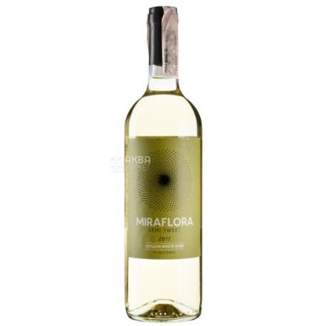 Miraflora White Semi Sweet, Вино белое полусладкое, 0,75 л