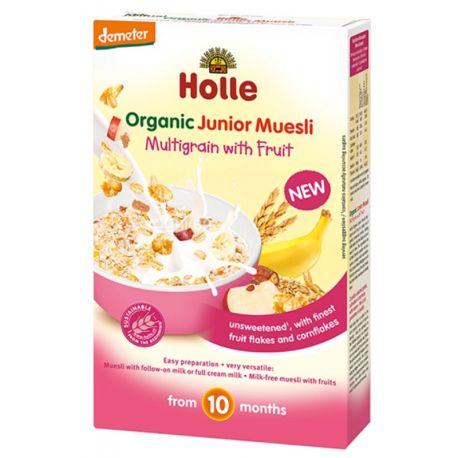 Holle, 250 г, Мюсли Холле, детские, органические, с фруктами, с 10 месяцев