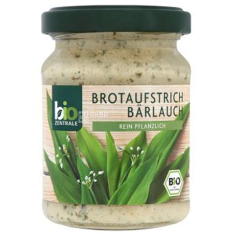 Bio Zentrale, Паста для бутербродов, С диким чесноком, Органическая, 125 г