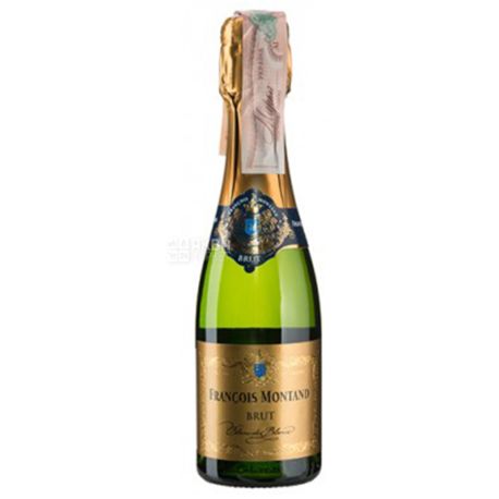 Francois Montand Brut Blanc de Blancs, Ігристе вино біле брют, 0,2 л