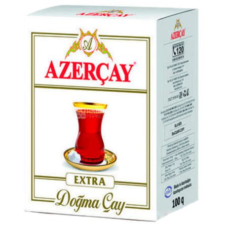 Azerçay Extra, 100 г, Чай Азерчай Екстра, чорний, середньолистовий