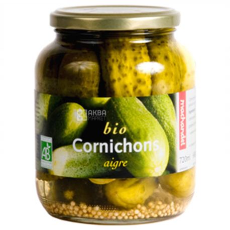 Machandel, Огурцы, кислые органические, 680 г