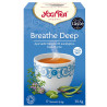YogiTea, Breathe Deep, 17 пак., Чай ЙогиТи, Дышите глубоко, с эвкалиптом, базиликом и тимьяном, органический