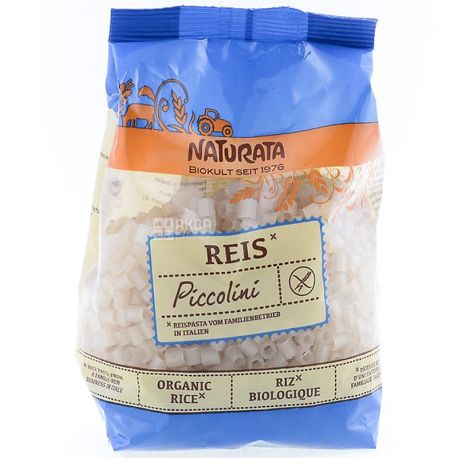 Naturata, 250 г, Макарони Натурата Локшина рисова органічна, Пікколіні