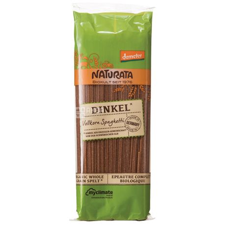 Naturata, 500 г, Макароны Натурата Спагетти органические, из зерна спельты
