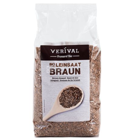 Verival, Organic Flax Seeds, 500 g