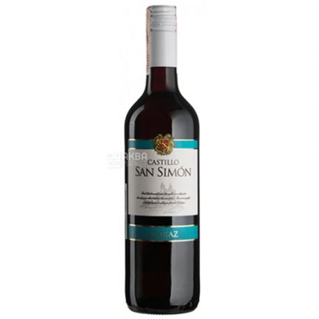 J.Garcia Carrion, Castillo San Simon Shiraz, Вино красное сухое, 0,75 л