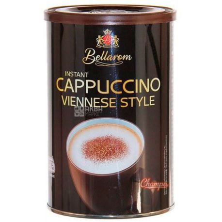 Bellarom, Cappuccino Viennese Style, 250 г, Белларом, Капучино по-венски, кофейный напиток, растворимый, туба