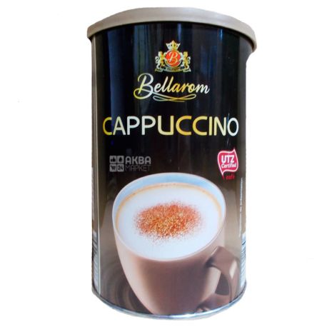 Bellarom, Cappuccino, 200 г, Белларом, Капучино, кавовий напій, розчинний, тубус