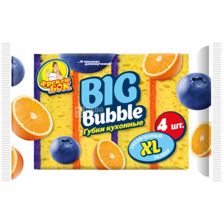 Фрекен Бок BIG Bubble, 4 шт., Кухонні губки XL