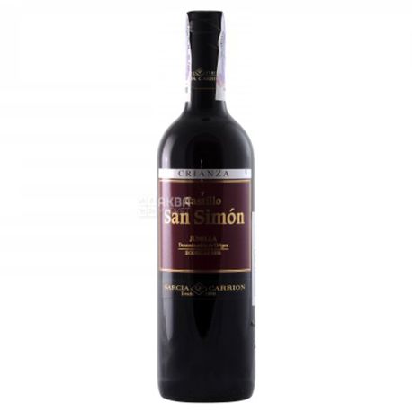 J.Garcia Carrion Castillo San Simon Crianza, вино красное сухое, 0,75 л