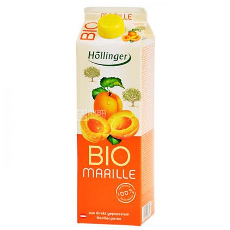 Hollinger, Bio marille, Абрикосовий, 1 л, Холлінгер, Нектар органічний