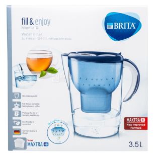Brita Marella, Фильтр для воды, кувшин, синий, 3,5 л
