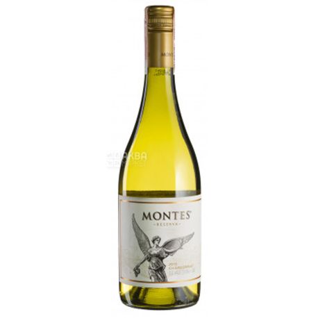 Montes, Chardonnay Reserva, Вино белое сухое, 0,75 л