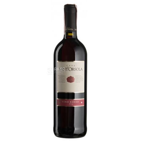 Sant'Orsola, Rosso Dry, Вино червоне сухе, 0,75 л