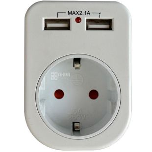Lemanso LM681, Розетка с двумя USB-гнездами