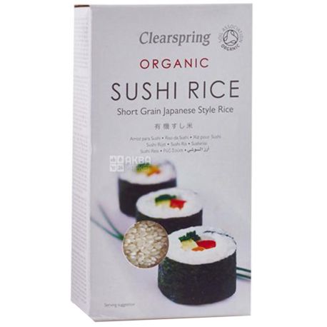 Rice for Sushi Organic 500g, Clearspring