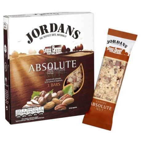 Bar of cereals with Walnuts 3x45g, Jordans