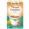 YogiTea, Throat comfort, 17 пак., Чай ЙогіТі, Комфорт для горла, з солодкою, органічний