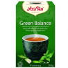 YogiTea, Green Balance, 17 пак., Чай ЙогіТі, Баланс, зелений з лемонграсом і м'ятою, органічний