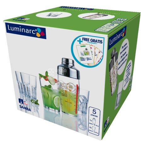 Luminarc, Набор для приготовления коктейля Samba, 5 предметов