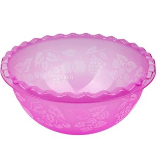 Al-Plastic, Таз для фруктов, пластик, сиреневый, 6 л