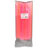 Happy Party, Fresh straws with fluorescent corrugation, pink, 50 pcs