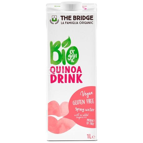  The Bridge, Quinoa drink, 1 л, Брідж, Молоко з кіноа, без цукру і глютену