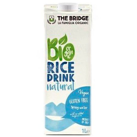The Bridge, Organic Rice Drink, Natural, Sugar Free, 1 L