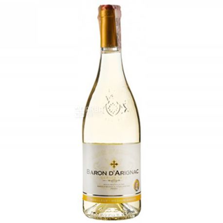 Baron d'Arignac, Blanc Medium Sweet, Вино біле напівсолодке, 0,75 л