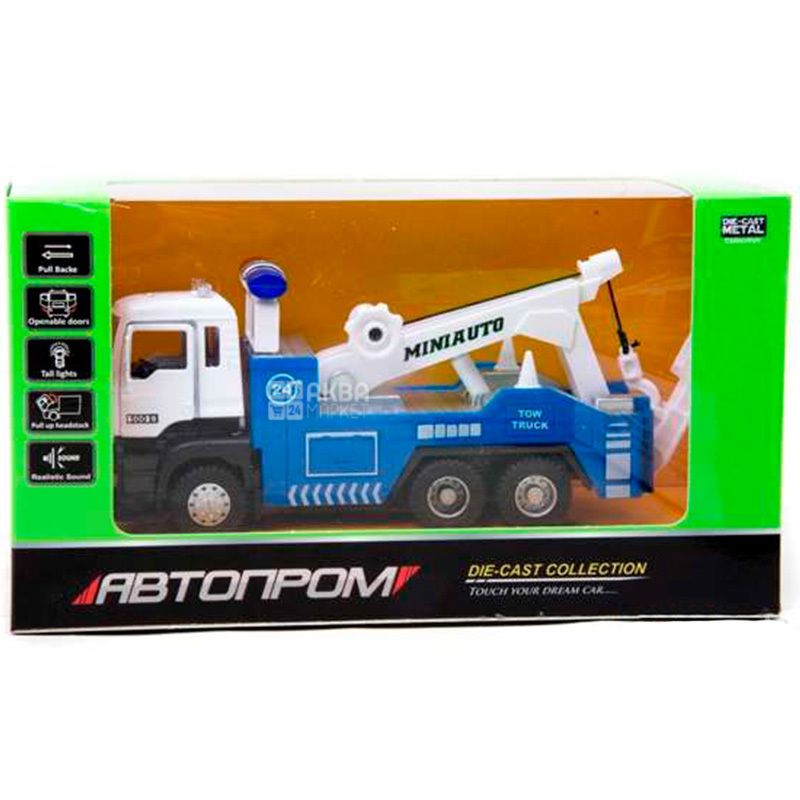 metal toy tow truck