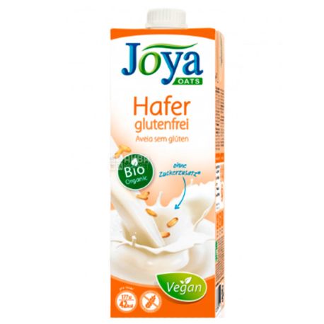 Joya Oats Organic Hafer glutenfrei, 1 л, Джоя, Вівсяне молоко органічне, без глютену і лактози