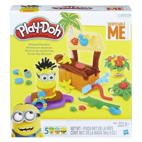 Hasbro, Набір для творчості Play-Doh Рай міньйонів, 168 г